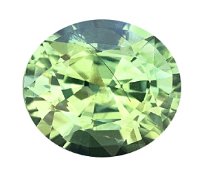 Vanadium Green Chrysoberyl Oval 2.51cts.