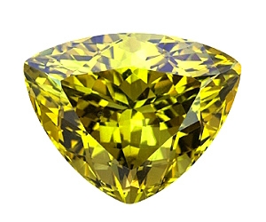 Stunning Chrysoberyl Trillion 13.75cts.