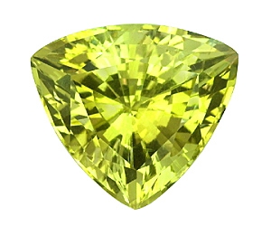 Fine Cut Chrysoberyl Trillion 2.84cts.
