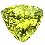 Fine Cut Chrysoberyl Trillion 2.84cts.